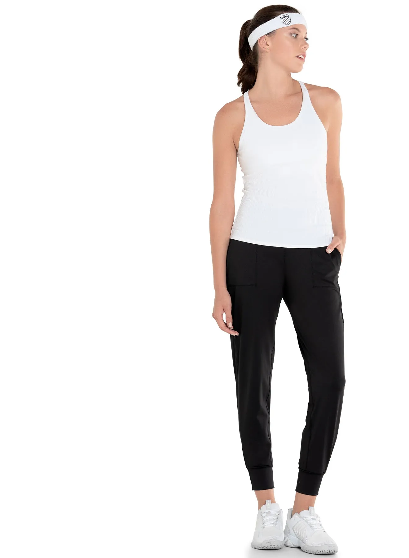 Rib Tank Noise Reduced Zipper AdjustableClosure