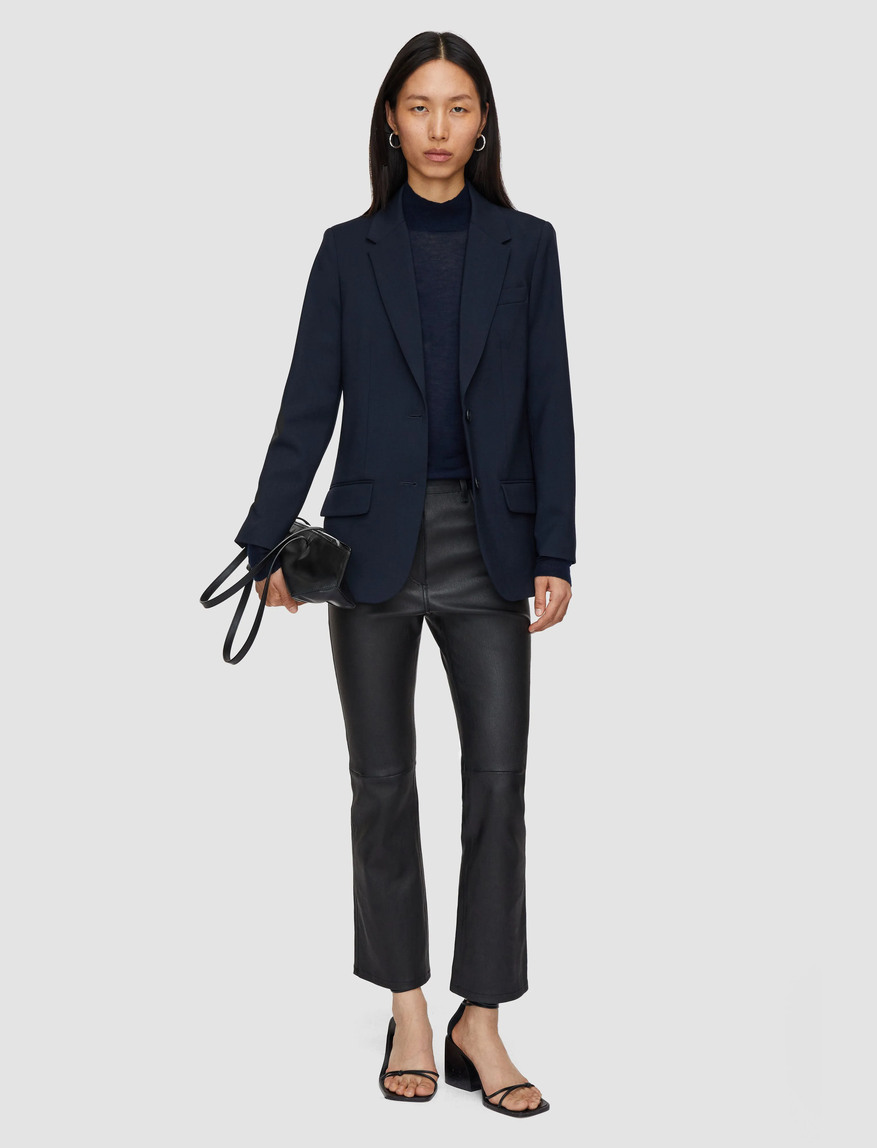 DropShoulder Tailoring Wool Stretch Jackie Jacket