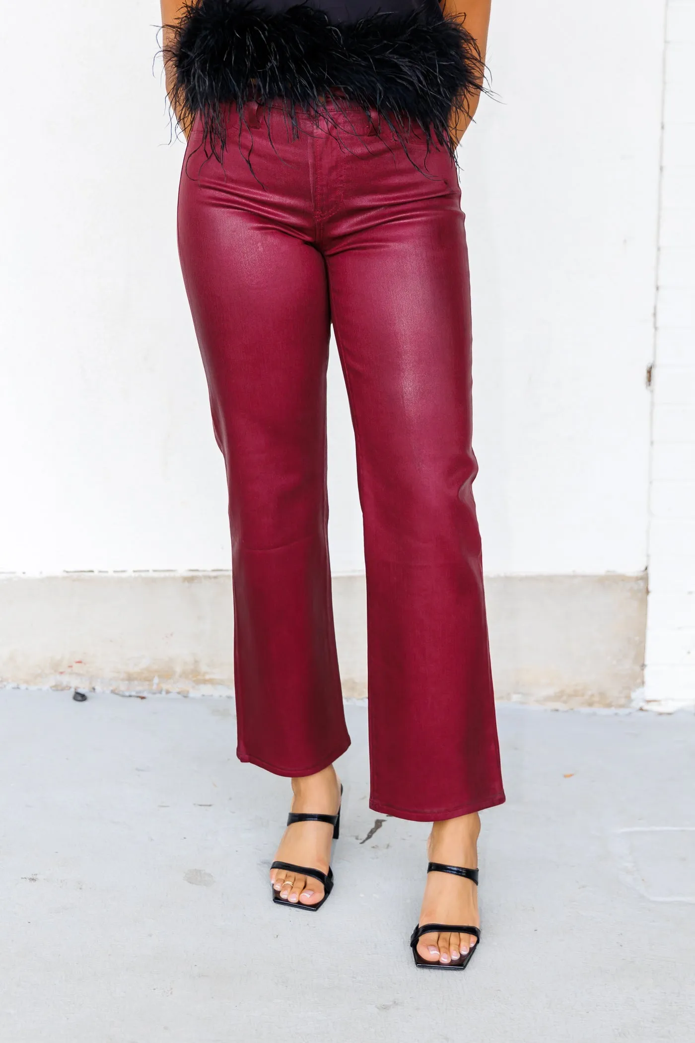 Date Night Daily Wear EVIE COATED JEANS