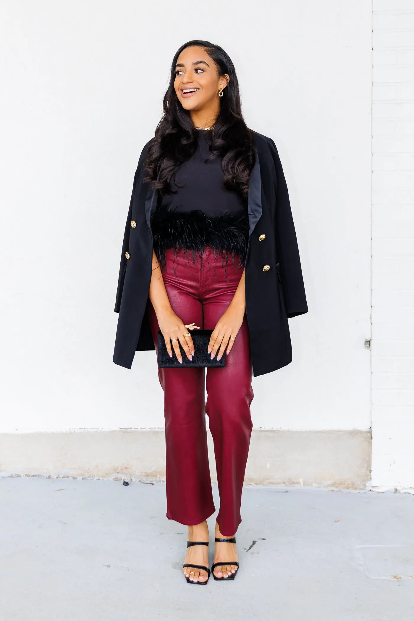 Airy Touch Neutral Mood EVIE COATED JEANS