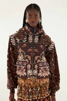 Winter Ainika Brown Puffer Jacket Forest