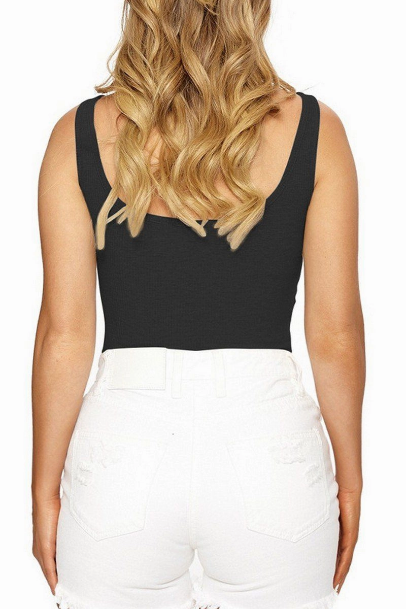 Winter Fashion Soft Touch Fabric WOMEN SLIM FITTED BASIC DAILY CROP TANK TOP