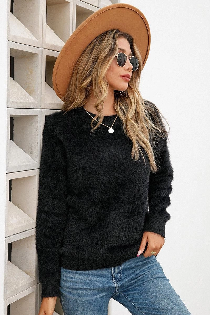 Relaxed Sweatshirt WOMENS ROUND NECK LONGSLEEVE TOP