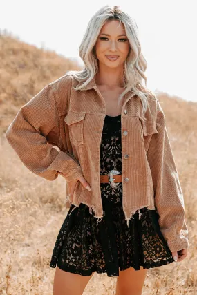 Promise Me Forever POL Corduroy Shacket (Camel) Layer Ready