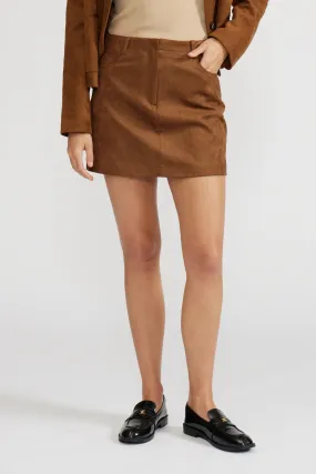 Relax Outfit Non see through DARRY SUEDE MINI SKIRT