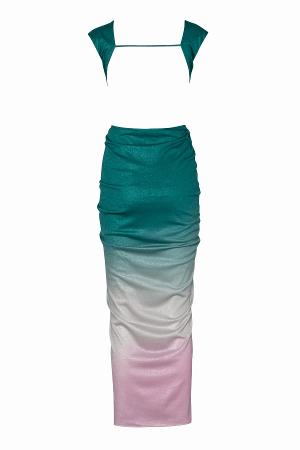 Nia Dress Mantis Green Field Fresh Light Finish