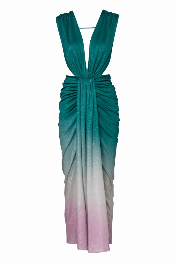 Nia Dress Mantis Green Easy Tones Classic Tailoring