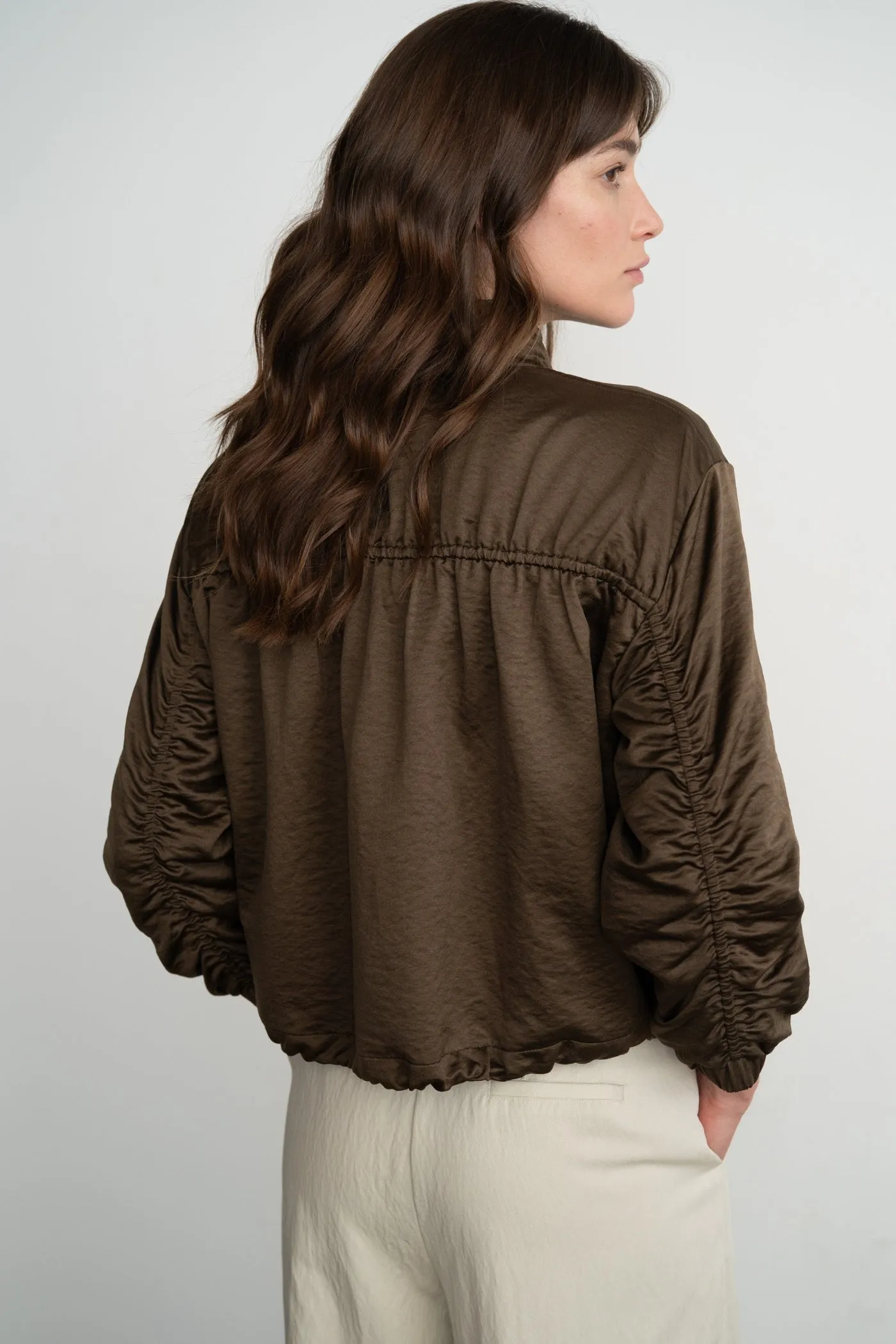 Daily Wear Temperature Regulating Fabric CHARLI SNAP-FRONT JACKET