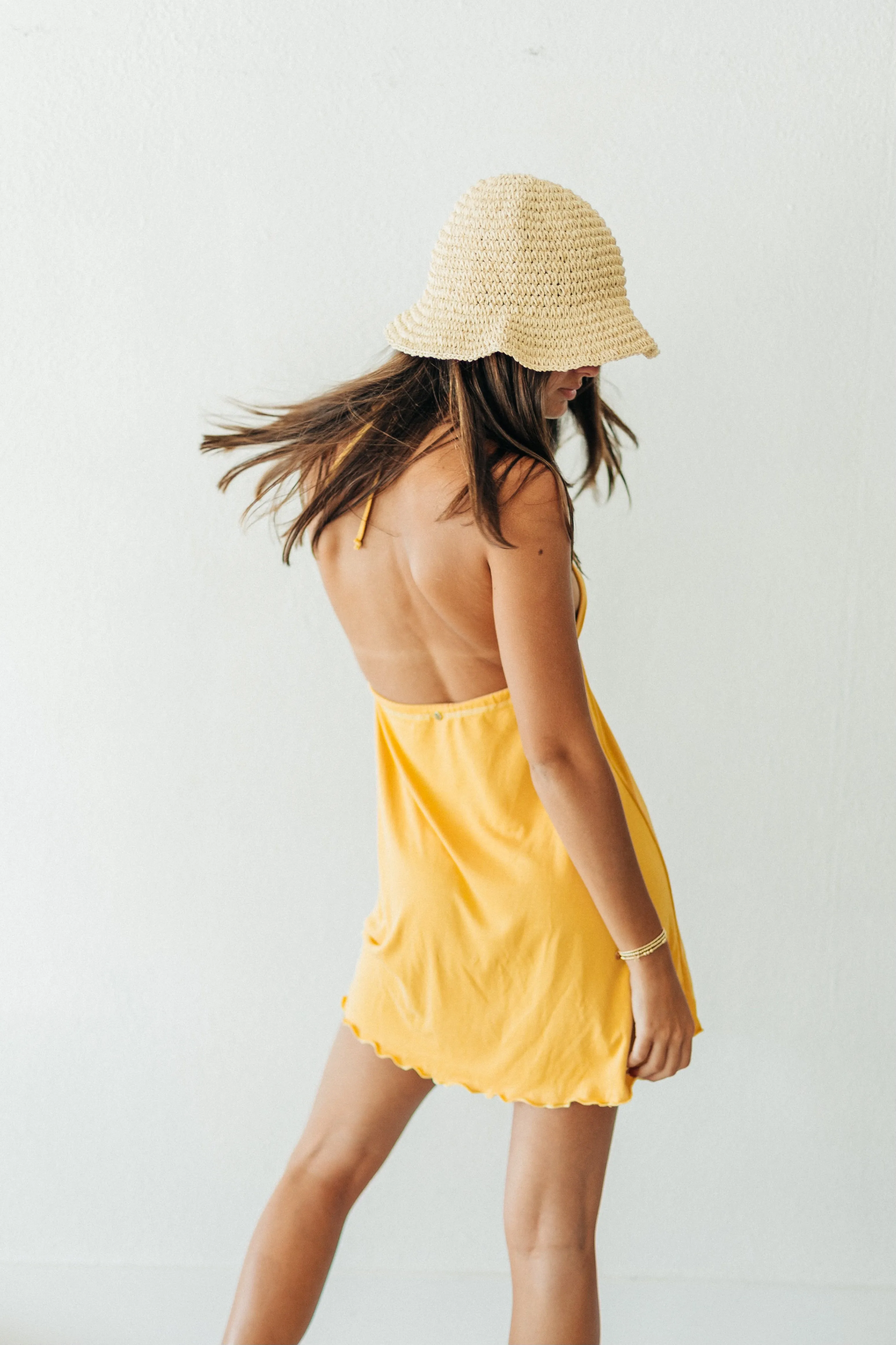 Dance Night Yellow Tide Mini Dress